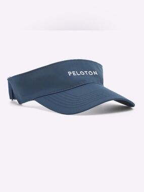 Peloton Navy Blue Sports Visor w Adjustable Strap-Unisex